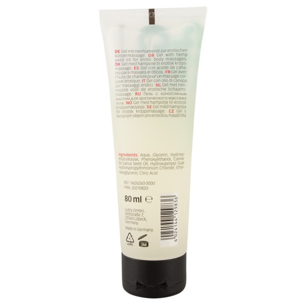 Lubrifiant à base d'eau et d'huile de chanvre 80 ml 